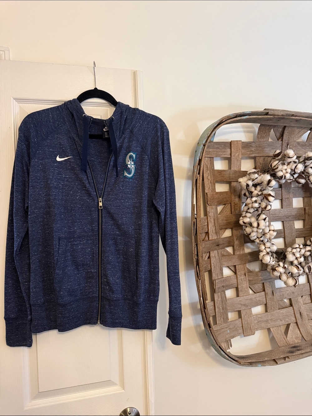NWOT Nike Navy Seattle Mariners Heathered Full-Zip Hoodie